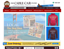 Tablet Screenshot of cablecarstore.com